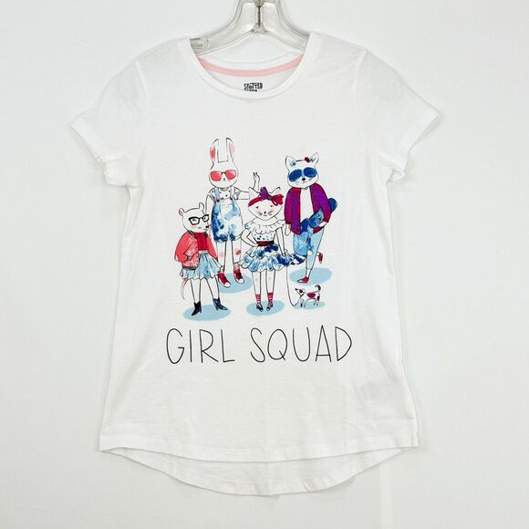 Spotted Zebra Girls' Short-Sleeve Tunic Top Girl X-Large White - Picture 4 of 14